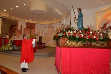 Procesión de Santiago Apóstol en Lomo Cementerio-Telde (Foto Francisco Javier Santana)